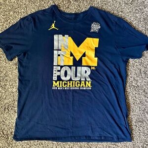 Vintage Navy Blue Michigan 2018 Final Four T-Shirt